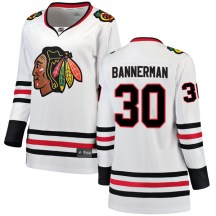 Chicago Blackhawks Women's Murray Bannerman Fanatics Branded Breakaway White Away Jersey