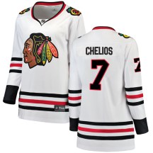 Chicago Blackhawks Women's Chris Chelios Fanatics Branded Breakaway White Away Jersey
