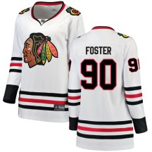 Chicago Blackhawks Women's Scott Foster Fanatics Branded Breakaway White Away Jersey