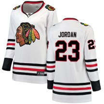 Chicago Blackhawks Women's Michael Jordan Fanatics Branded Breakaway White Away Jersey