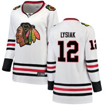 Chicago Blackhawks Women's Tom Lysiak Fanatics Branded Breakaway White Away Jersey