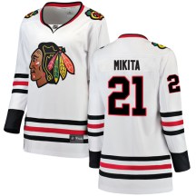 Chicago Blackhawks Women's Stan Mikita Fanatics Branded Breakaway White Away Jersey