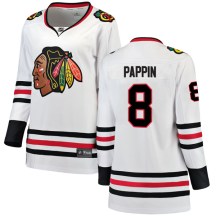 Chicago Blackhawks Women's Jim Pappin Fanatics Branded Breakaway White Away Jersey