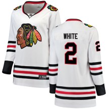 Chicago Blackhawks Women's Bill White Fanatics Branded Breakaway White Away Jersey