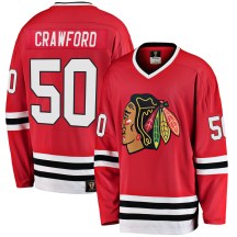 Chicago Blackhawks Youth Corey Crawford Fanatics Branded Premier Red Breakaway Heritage Jersey