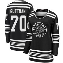 Chicago Blackhawks Women's Cole Guttman Fanatics Branded Premier Black Breakaway Alternate 2019/20 Jersey