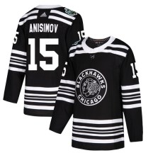 Chicago Blackhawks Youth Artem Anisimov Adidas Authentic Black 2019 Winter Classic Jersey