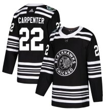 Chicago Blackhawks Youth Ryan Carpenter Adidas Authentic Black 2019 Winter Classic Jersey