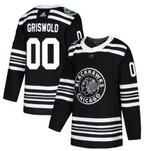 Chicago Blackhawks Youth Clark Griswold Adidas Authentic Black 2019 Winter Classic Jersey