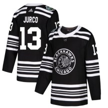 Chicago Blackhawks Youth Tomas Jurco Adidas Authentic Black 2019 Winter Classic Jersey