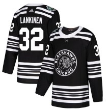 Chicago Blackhawks Youth Kevin Lankinen Adidas Authentic Black 2019 Winter Classic Jersey
