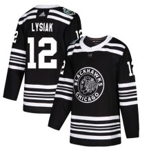 Chicago Blackhawks Youth Tom Lysiak Adidas Authentic Black 2019 Winter Classic Jersey