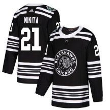 Chicago Blackhawks Youth Stan Mikita Adidas Authentic Black 2019 Winter Classic Jersey