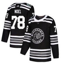 Chicago Blackhawks Youth Nathan Noel Adidas Authentic Black 2019 Winter Classic Jersey