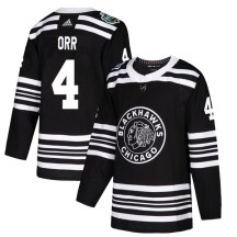 Chicago Blackhawks Youth Bobby Orr Adidas Authentic Black 2019 Winter Classic Jersey