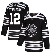 Chicago Blackhawks Youth Pat Stapleton Adidas Authentic Black 2019 Winter Classic Jersey