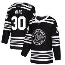 Chicago Blackhawks Youth Cam Ward Adidas Authentic Black 2019 Winter Classic Jersey
