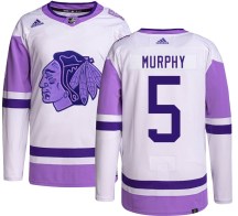 Chicago Blackhawks Men's Connor Murphy Adidas Authentic Hockey Fights Cancer Jersey