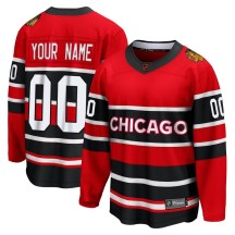 Chicago Blackhawks Men's Custom Fanatics Branded Breakaway Red Custom Special Edition 2.0 Jersey