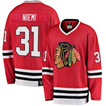 Chicago Blackhawks Men's Antti Niemi Fanatics Branded Premier Red Breakaway Heritage Jersey