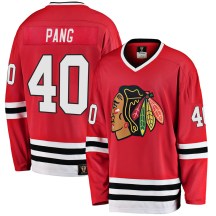 Chicago Blackhawks Men's Darren Pang Fanatics Branded Premier Red Breakaway Heritage Jersey