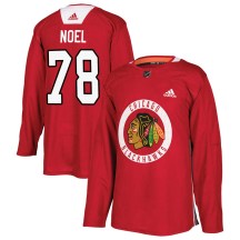 Chicago Blackhawks Youth Nathan Noel Adidas Authentic Red Home Practice Jersey
