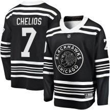 Chicago Blackhawks Youth Chris Chelios Fanatics Branded Premier Black Breakaway Alternate 2019/20 Jersey