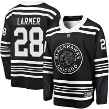 Chicago Blackhawks Youth Steve Larmer Fanatics Branded Premier Black Breakaway Alternate 2019/20 Jersey