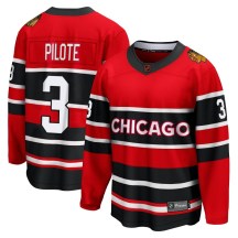 Chicago Blackhawks Youth Pierre Pilote Fanatics Branded Breakaway Red Special Edition 2.0 Jersey
