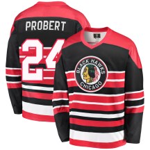 Chicago Blackhawks Men's Bob Probert Fanatics Branded Premier Red/Black Breakaway Heritage Jersey