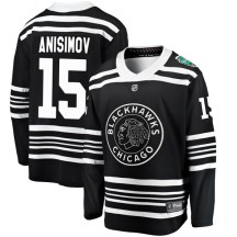 Chicago Blackhawks Youth Artem Anisimov Fanatics Branded Breakaway Black 2019 Winter Classic Jersey