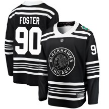 Chicago Blackhawks Youth Scott Foster Fanatics Branded Breakaway Black 2019 Winter Classic Jersey