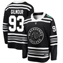 Chicago Blackhawks Youth Doug Gilmour Fanatics Branded Breakaway Black 2019 Winter Classic Jersey