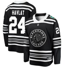 Chicago Blackhawks Youth Martin Havlat Fanatics Branded Breakaway Black 2019 Winter Classic Jersey