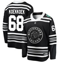Chicago Blackhawks Youth Slater Koekkoek Fanatics Branded Breakaway Black 2019 Winter Classic Jersey
