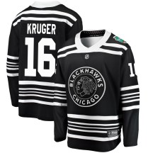 Chicago Blackhawks Youth Marcus Kruger Fanatics Branded Breakaway Black 2019 Winter Classic Jersey