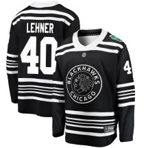 Chicago Blackhawks Youth Robin Lehner Fanatics Branded Breakaway Black 2019 Winter Classic Jersey