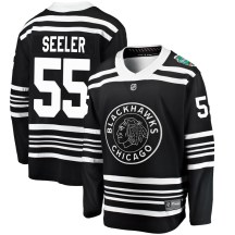 Chicago Blackhawks Youth Nick Seeler Fanatics Branded Breakaway Black 2019 Winter Classic Jersey