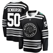 Chicago Blackhawks Youth Eric Semborski Fanatics Branded Breakaway Black 2019 Winter Classic Jersey