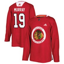 Chicago Blackhawks Men's Troy Murray Adidas Authentic Red Home Practice Jersey