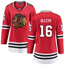 Chicago Blackhawks Women's Ed Olczyk Fanatics Branded Breakaway Red Home Jersey