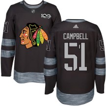 Chicago Blackhawks Men's Brian Campbell Authentic Black 1917-2017 100th Anniversary Jersey