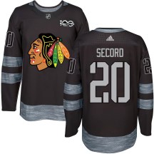 Chicago Blackhawks Youth Al Secord Authentic Black 1917-2017 100th Anniversary Jersey
