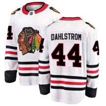 Chicago Blackhawks Youth John Dahlstrom Fanatics Branded Breakaway White Away Jersey