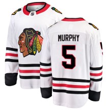 Chicago Blackhawks Youth Connor Murphy Fanatics Branded Breakaway White Away Jersey