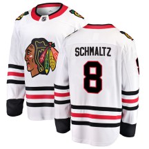 Chicago Blackhawks Youth Nick Schmaltz Fanatics Branded Breakaway White Away Jersey