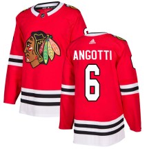 Chicago Blackhawks Youth Lou Angotti Adidas Authentic Red Home Jersey