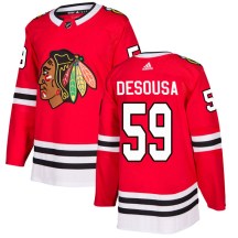 Chicago Blackhawks Youth Chris DeSousa Adidas Authentic Red Home Jersey