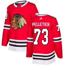 Chicago Blackhawks Youth Will Pelletier Adidas Authentic Red Home Jersey