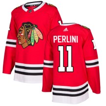 Chicago Blackhawks Youth Brendan Perlini Adidas Authentic Red Home Jersey